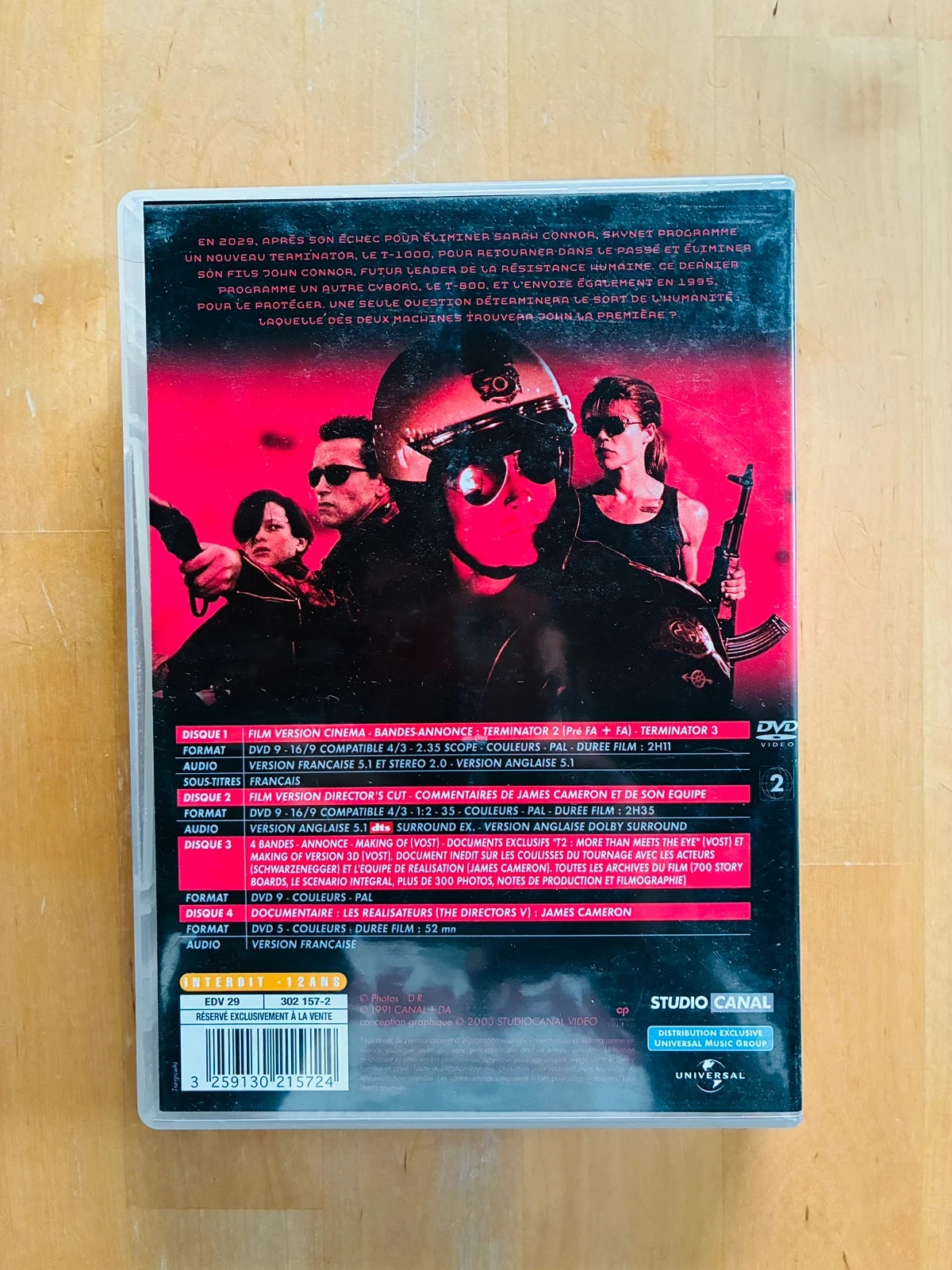 Coffret 4 DVD Terminator 2 de James Cameron edición de colección. – photo 2